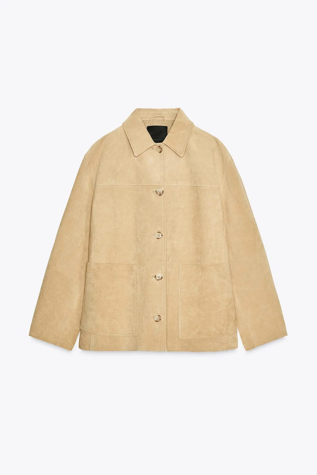 Τζάκετ δέρμα σουέντ 100%, 249,00€, Zara