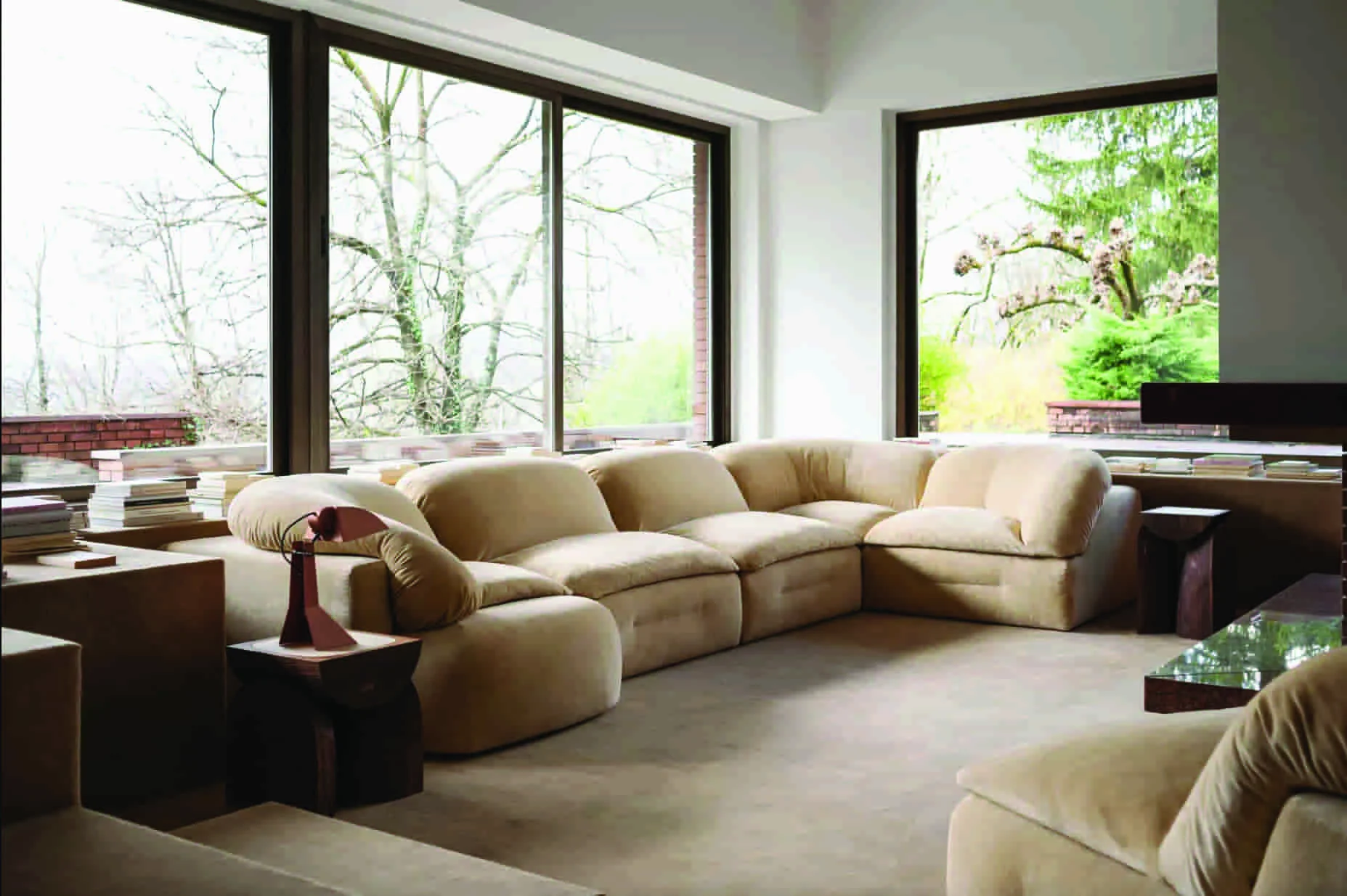 Η νέα σειρά «butter modulor sofa» για την Tacchini, που παρουσιάστηκε πρόσφατα στο Μιλάνο.