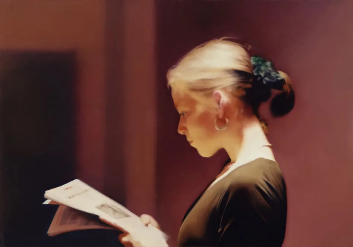 Gerhard Richter, Lesende, 1994. Λάδι σε καμβά, 72,4 x 101,9 cm Collection SFMOMA. © Gerhard Richter 2025 (18102025)