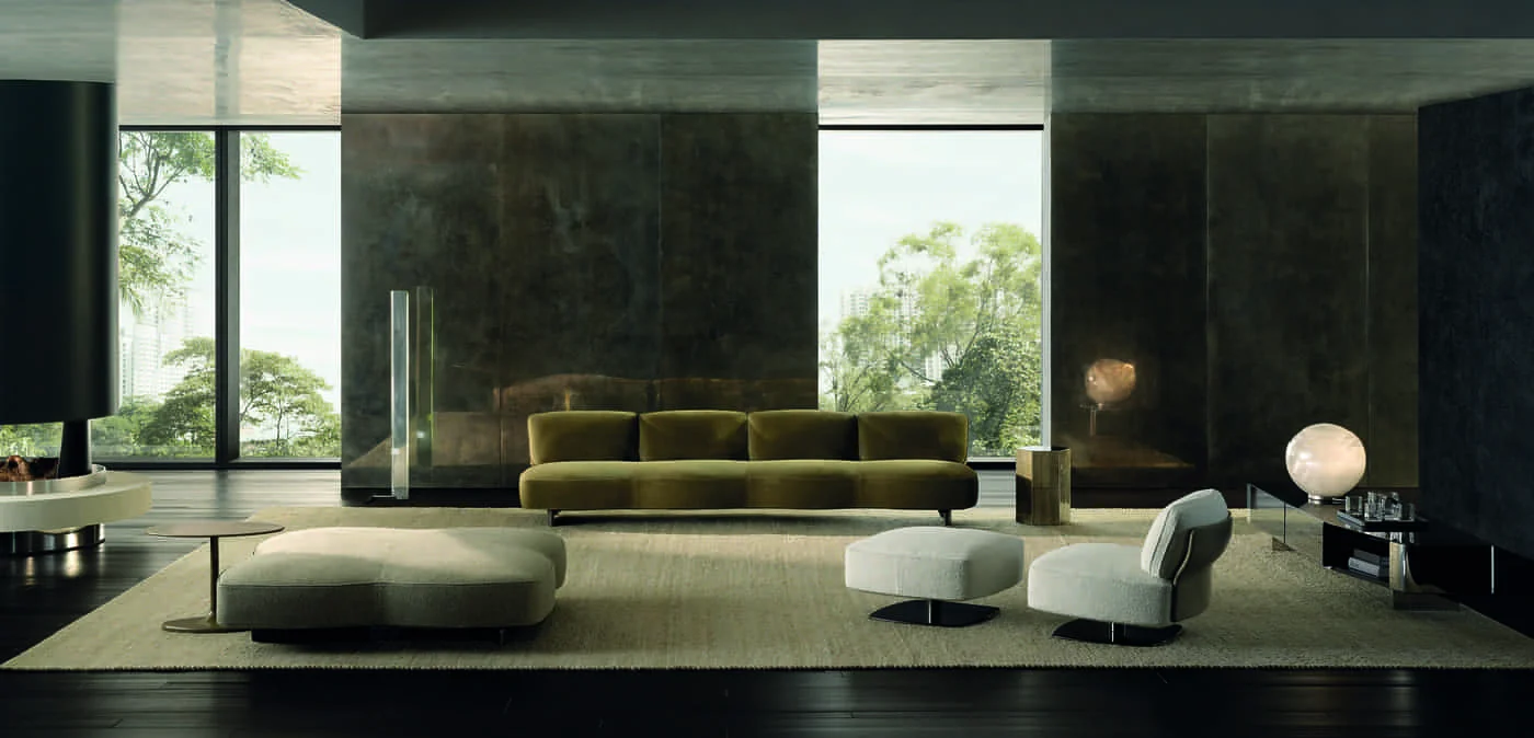 5 ευέλικτοι καναπέδες Minotti για τους λάτρεις του interior design