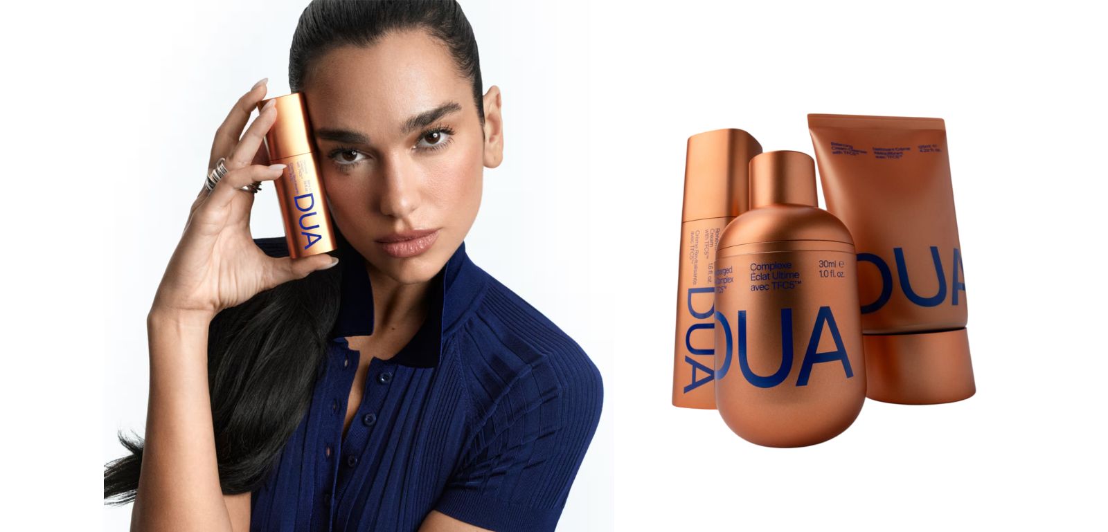DUA: Εντυπωσιακό skincare ντεμπούτο από τη Dua Lipa