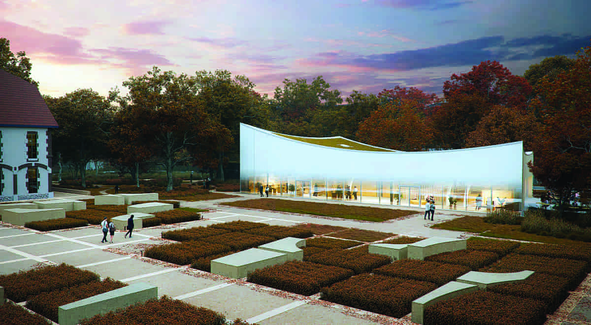 Aέρινο σε όψη το Nicolas Ruinart Pavilion στο Reims της Γαλλίας.