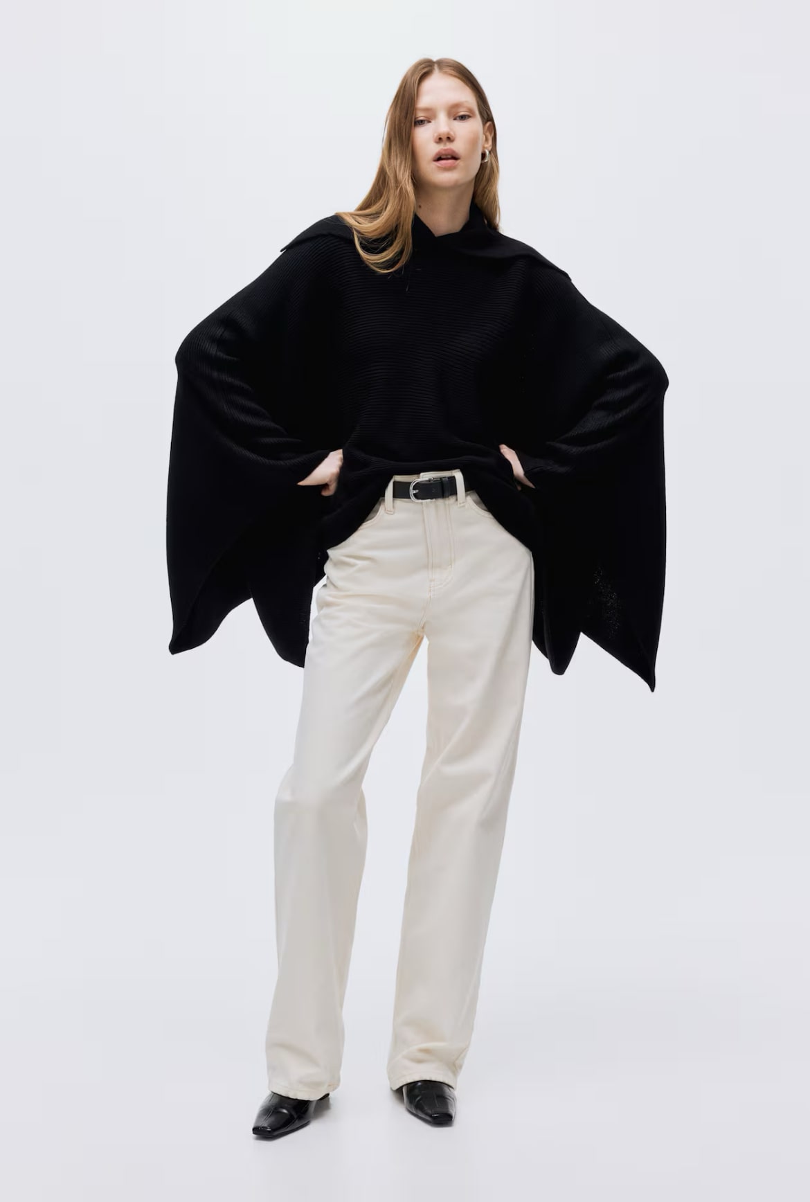 Κάπα με πλέξη ριμπ, 38,99 €, H&M