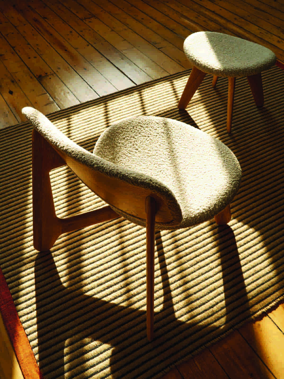 Πολυθρόνα "Slab Lounge Chair" με υποπόδιο.