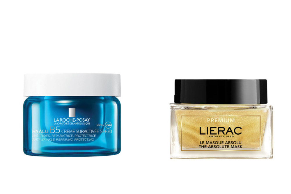 Hyalu B5 Suractivated Cream SPF 30, La Roche-Posay: Aντιρυτιδική ενυδατική κρέμα με 3 τύπους υαλουρονικού οξέος, συν βιταμίνη Β5 και εκτοΐνη, για δραστική σύσφιξη και ενυδάτωση (στα φαρμακεία). Premium The Absolute Mask, Lierac: Μάσκα σε μορφή λαδιού-σε-τζελ. Μειώνει τα σημάδια κούρασης και πρόωρης γήρανσης χαρίζοντας πιο λεία, πιο φωτεινή και πιο νεανική επιδερμίδα (στα φαρμακεία).