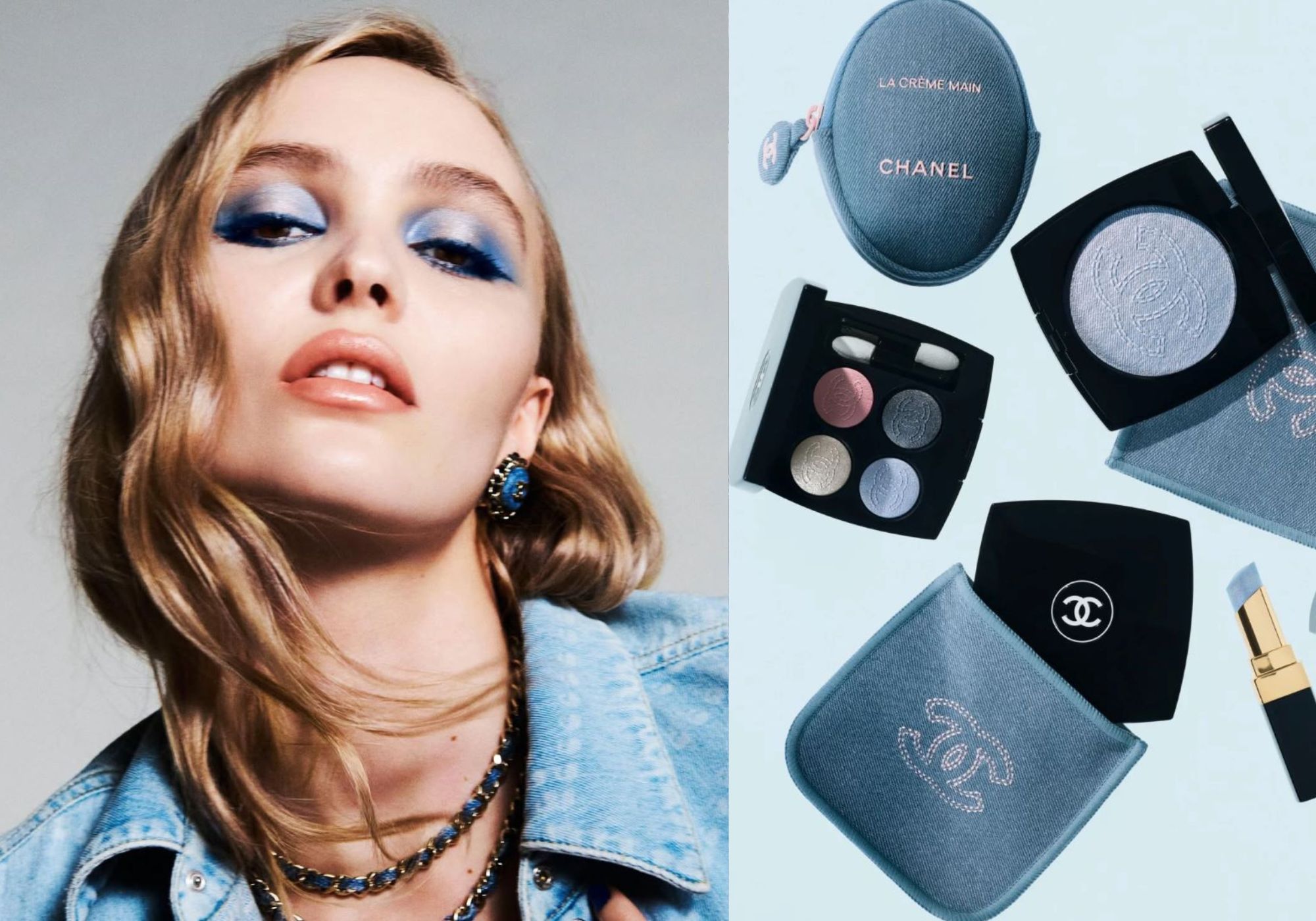 Chanel Denim Makeup: Ανοιξιάτικο μακιγιάζ σε όλους τους τόνους του μπλε