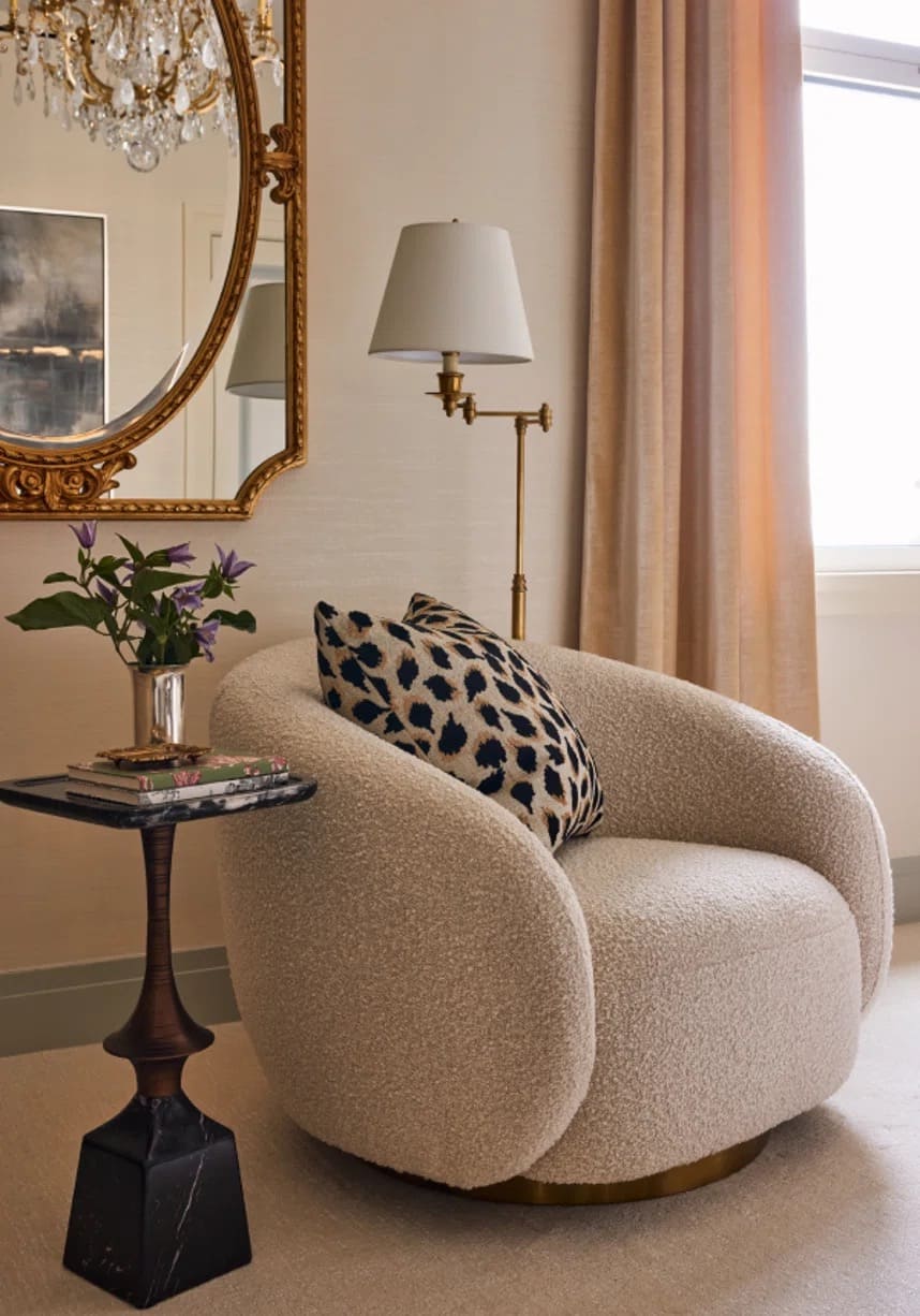 Eichholtz Brice Swivel Barrel Chair
