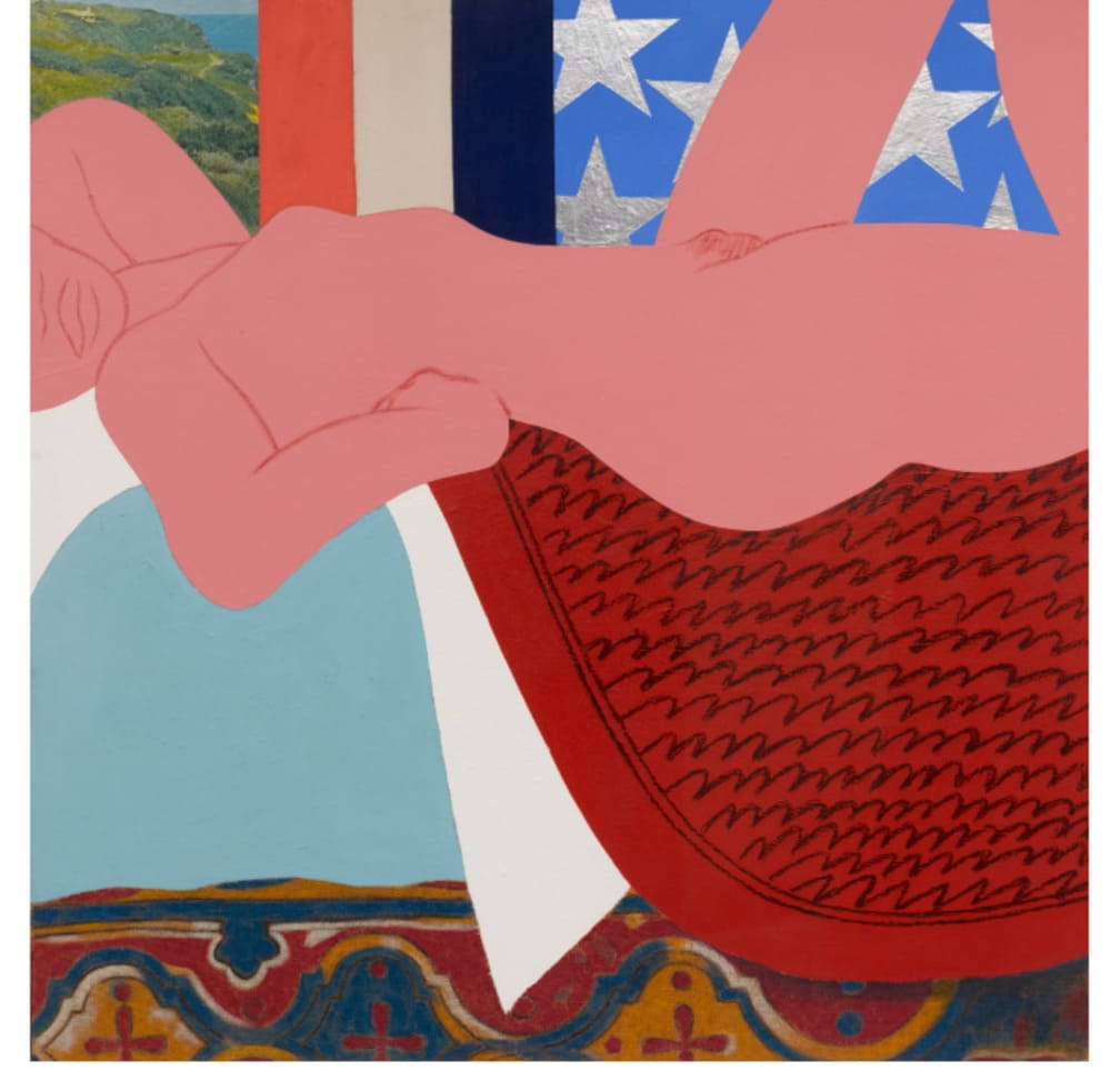 Tom Wesselmann, Great American Nude #1, 1961
Mixed media and collage on board, 48 x 481⁄2 inches (123.8 x 123.2 cm), The Estate of Tom, Wesselmann/Licensed by ARS/VAGA, New York. Photo: Owen Conway
