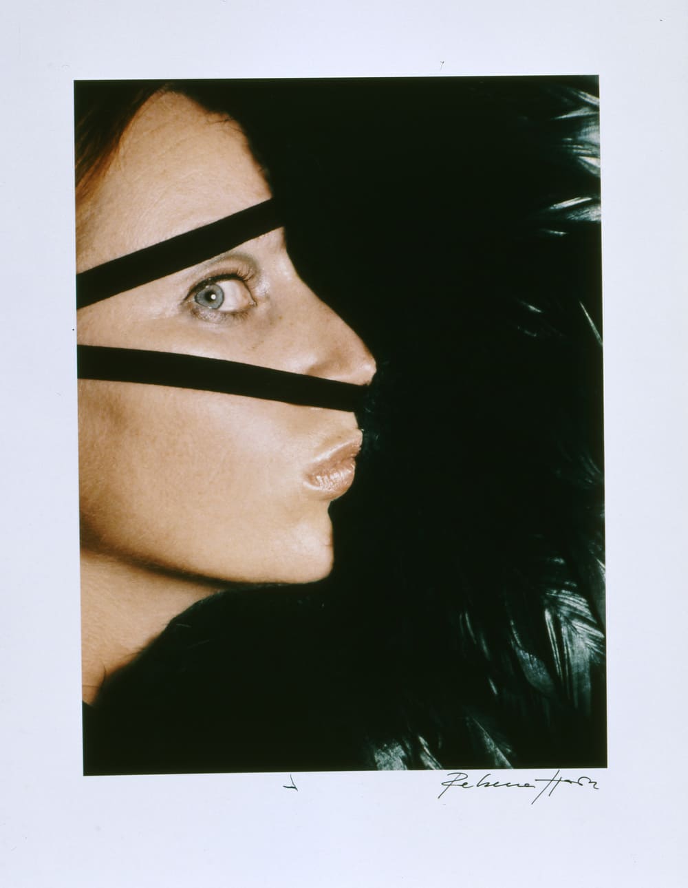 Rebecca Horn
Cockfeather Mask, 1997 - 2003
Έγχρωμο C-print από την Performance II
Συλλογή του Εθνικού Μουσείου Σύγχρονης Τέχνης (ΕΜΣΤ)