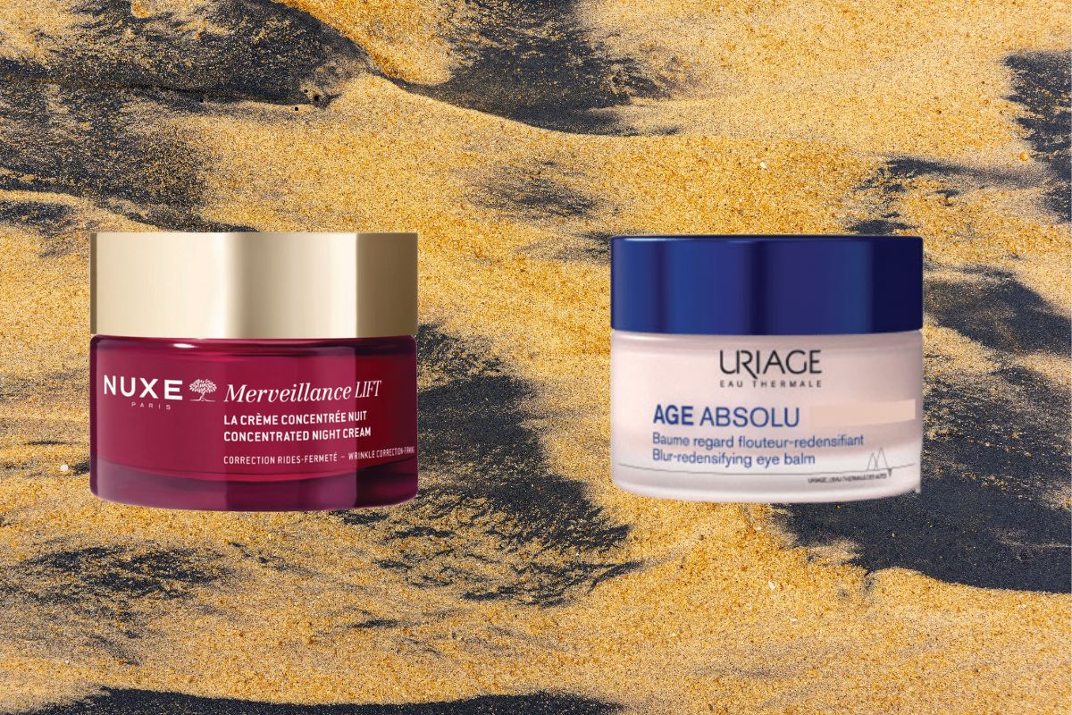Age Absolu Blur-Redensifying Eye
Balm, Uriage Ολιστικό balm ματιών που
ενισχύει την πυκνότητα της επιδερμίδας
και μειώνει ορατά ρυτίδες, πρήξιμο και
μαύρους κύκλους. (στα φαρμακεία)
Firming Powdery Cream Merveillence
Lift, Nuxe Αντιγηραντική, συσφικτική
κρέμα ημέρας με αίσθηση πούδρας
για λείανση των ρυτίδων, που χαρίζει
εφέ lifting. Ενδυναμώνει τη δομή της
επιδερμίδας και ενισχύει την παραγωγή
κολλαγόνου IV μειώνοντας το βάθος και
τον αριθμό των ρυτίδων (στα φαρμακεία).
Background: Thilina Alagiyawanna, Pexels