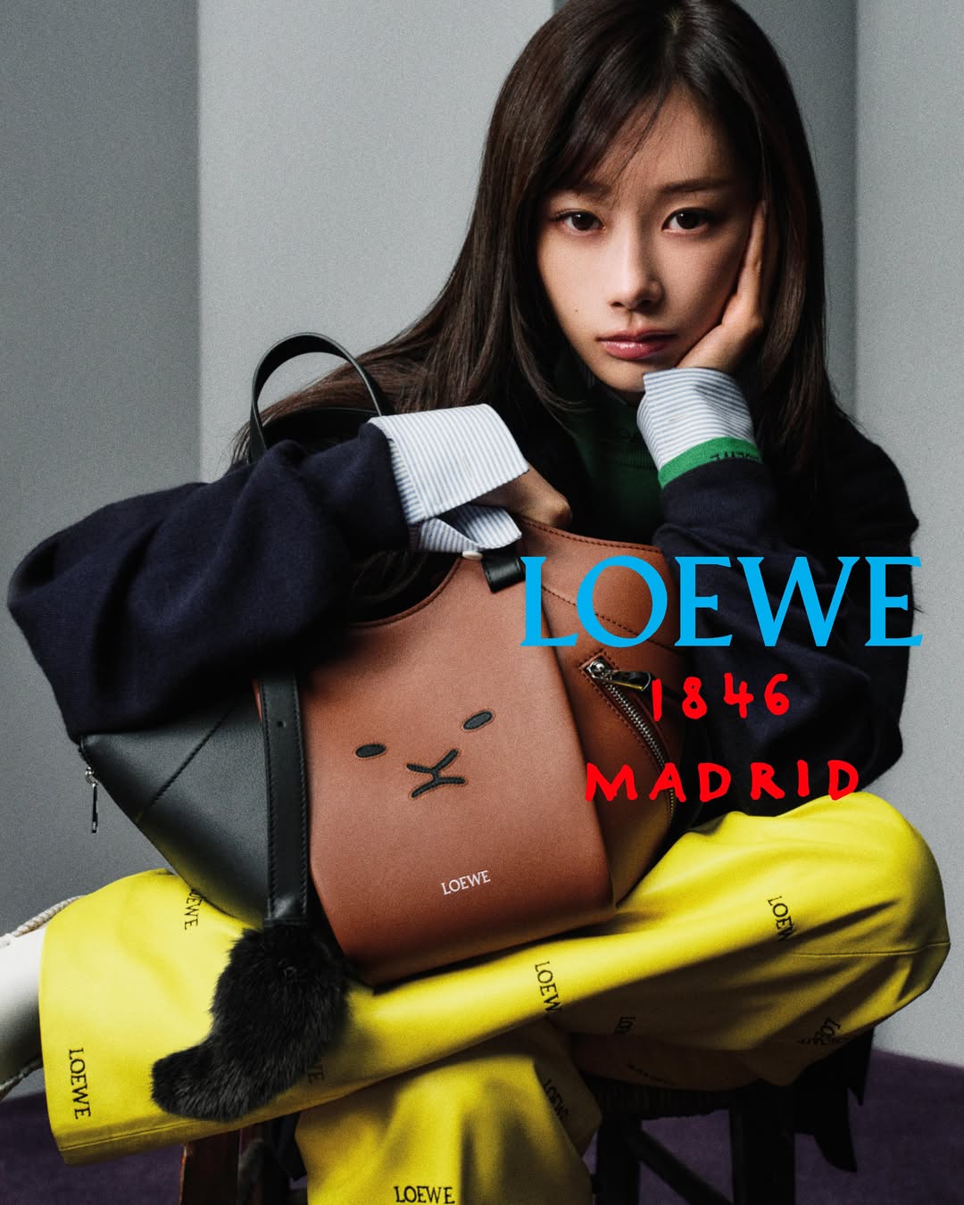 Giselle for LOEWE, photographed by Talia Chetrit.