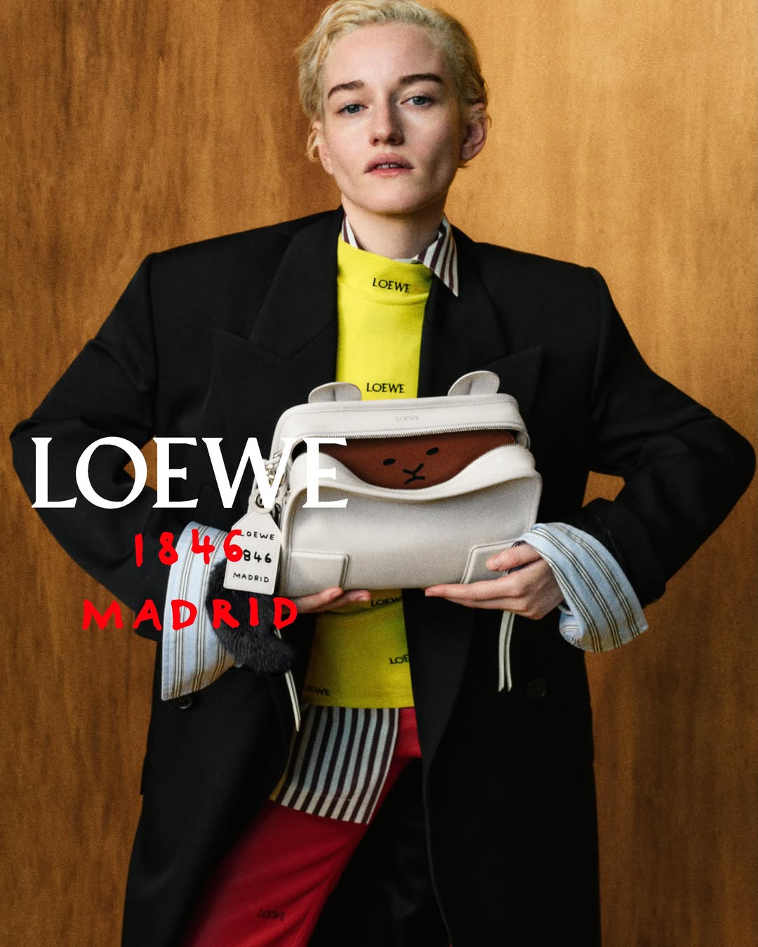 Julia Garner for LOEWE, photographed by Talia Chetrit. 