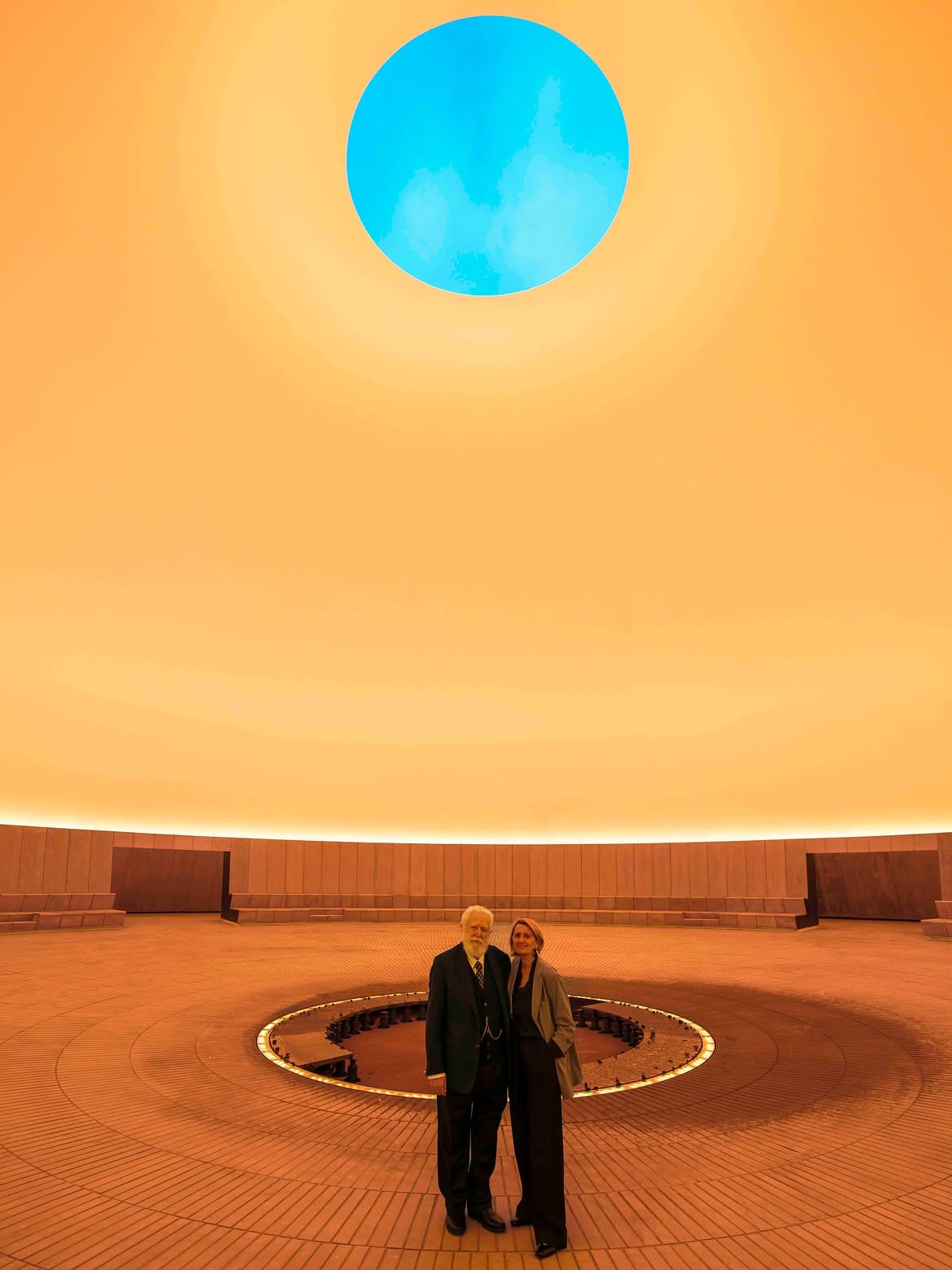O James Turrell στο Skyspace"As Seen Below – The Dome" 