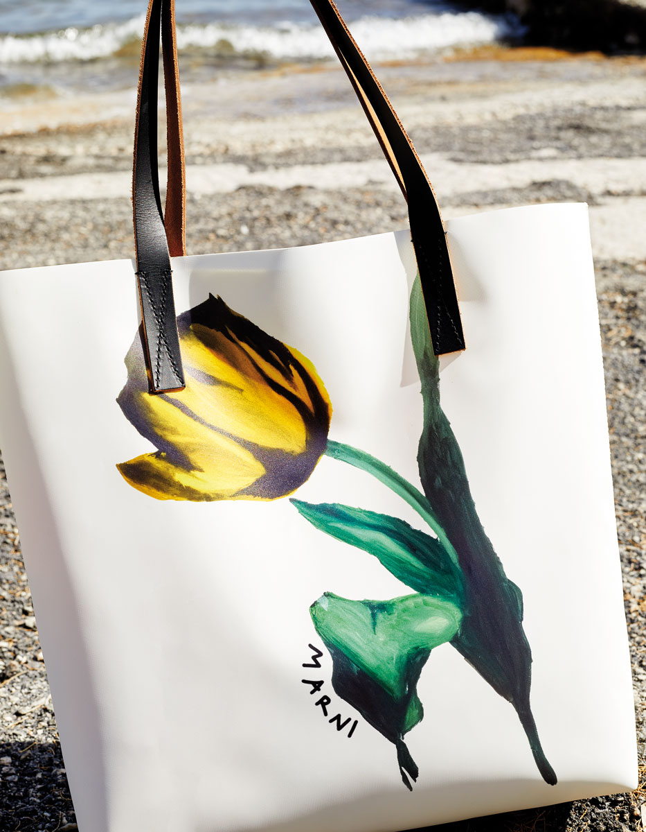 Δερμάτινη τσάντα shopper Marni, Κalogirou.